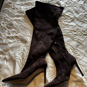Elegant BrownSuede Women's Boots